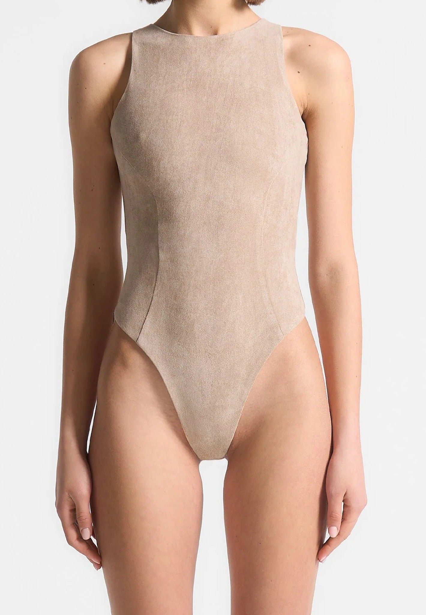 eternelle-vegan-suede-racer-neck-bodysuit-taupe 