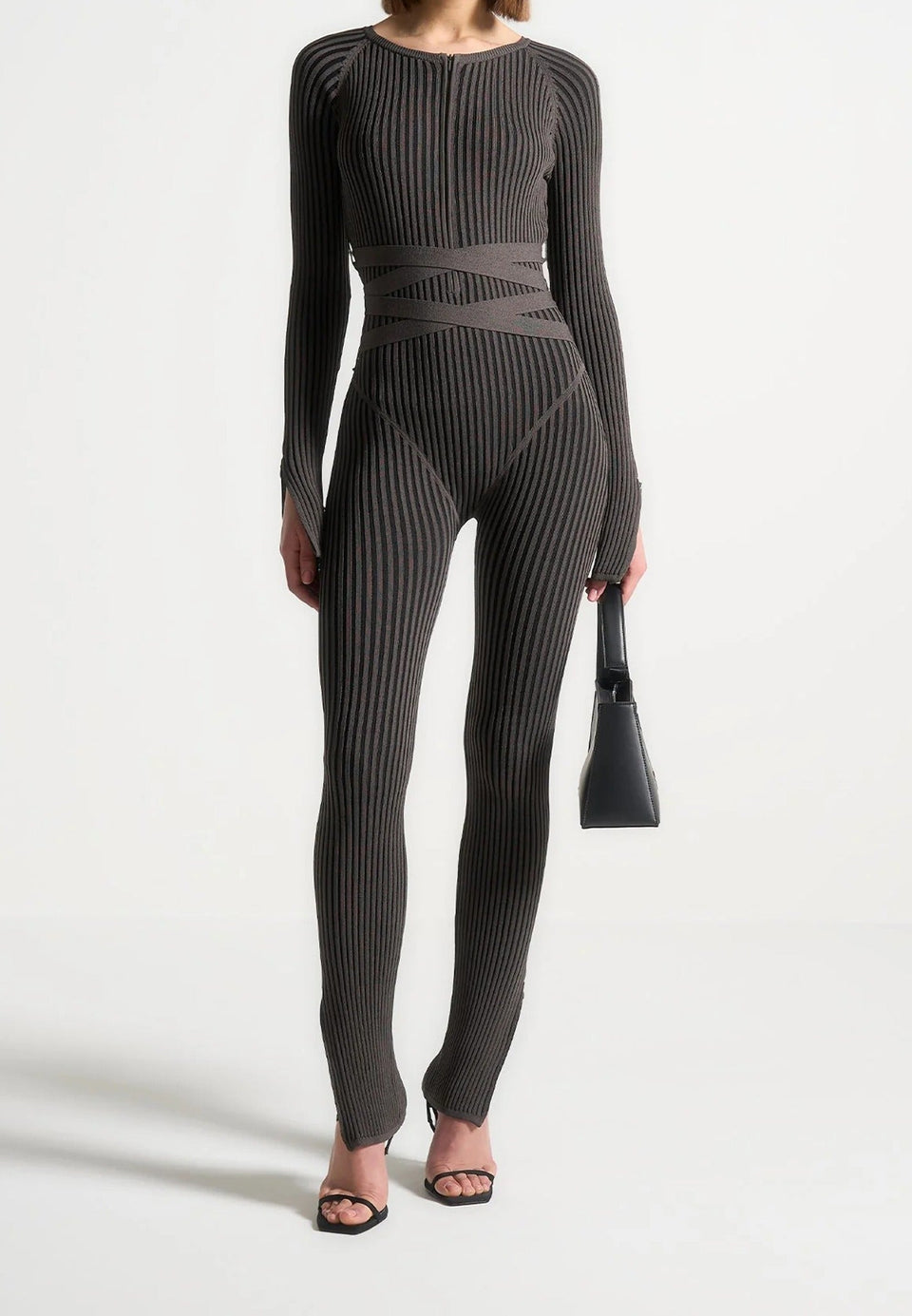 knitted-two-tone-jumpsuit-with-belt-grey-black