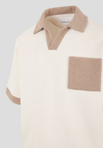 boxy-polo-shirt-with-crochet-detail-cream