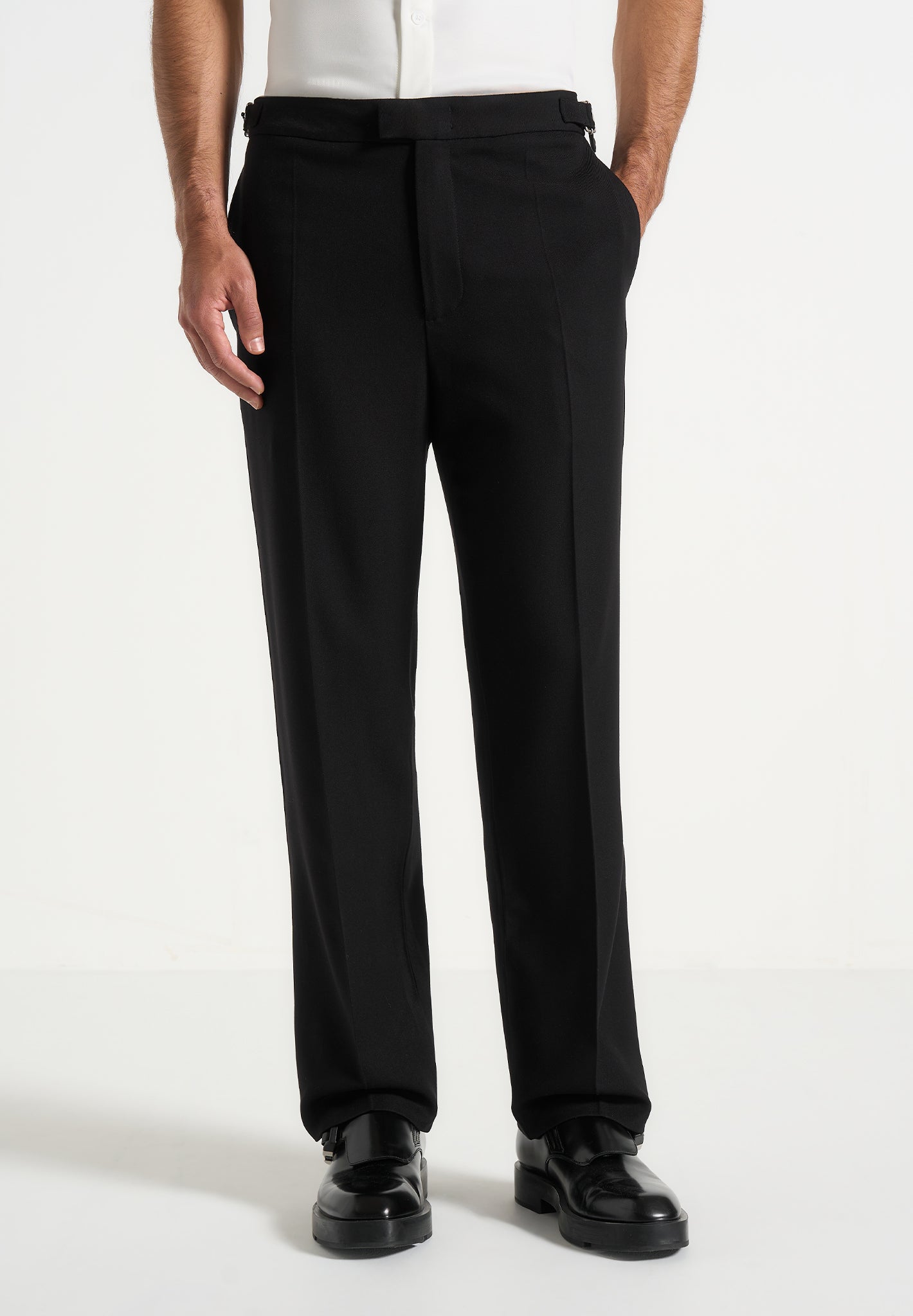 Joseph - Regular Fit Tailored Trousers - Black 