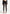 High Waisted Knitted Spiral Contour Leggings - Black