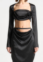 satin-drape-bandeau-bolero-top-black