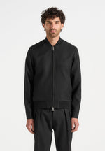 Sami - Tailored Bomber Jacket - Black