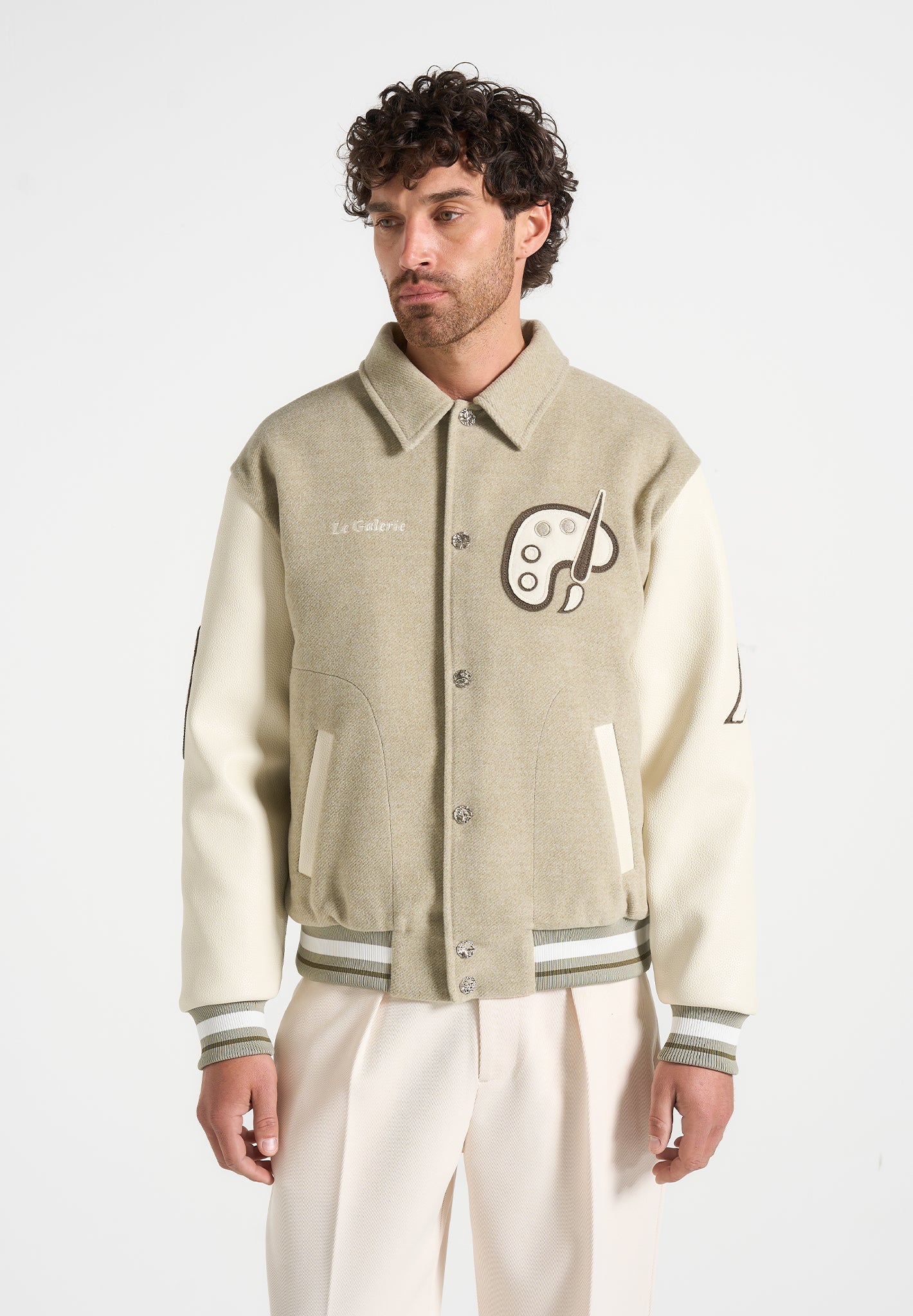 Le Galerie - Varsity Jacket - Sage
