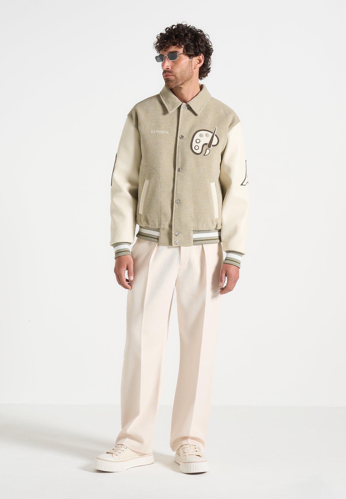 Le Galerie - Varsity Jacket - Sage 