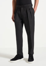 Hubert - Slim Fit Tailored Pants - Black