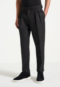 Hubert - Slim Fit Tailored Pants - Black