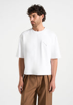 Léon - Boxy Cropped T-Shirt - White