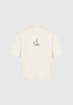 Thierry - Floral Eiffel Cotton T-Shirt - Cream
