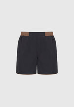 Ferdinand - Swim Shorts with Contrast Waistband - Black