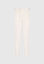 Hubert - Slim Fit Tailored Trousers - Cream