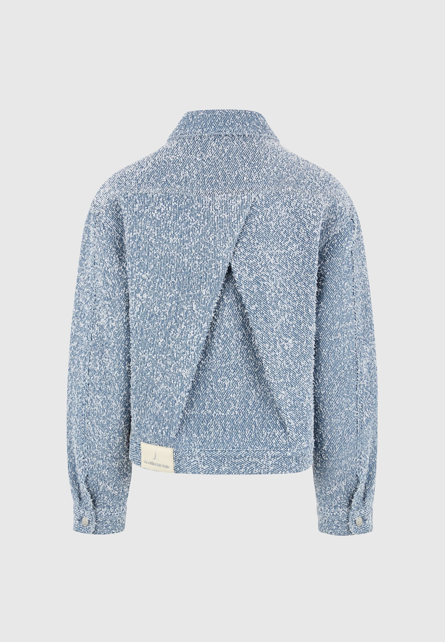 Damien - Boucle Jacket with Back Pleat - Blue
