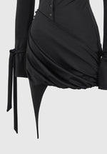 draped-asymmetric-mini-dress-black