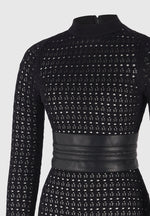 pointelle-knit-jumpsuit-with-belt-black