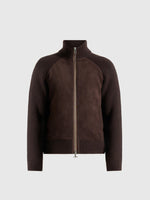 Rami - Suede & Knit Jacket - Brown