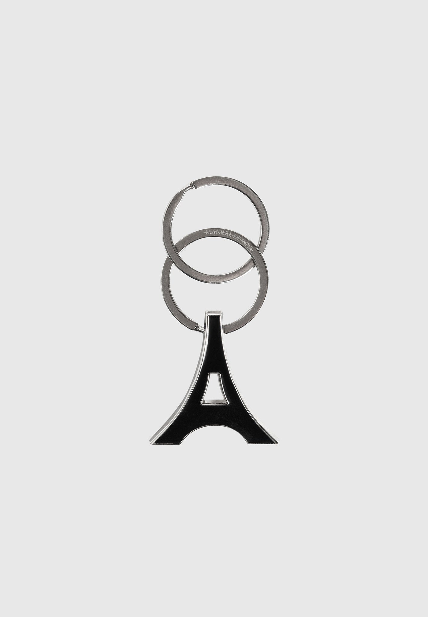 eiffel-enamel-key-ring-black-silver 