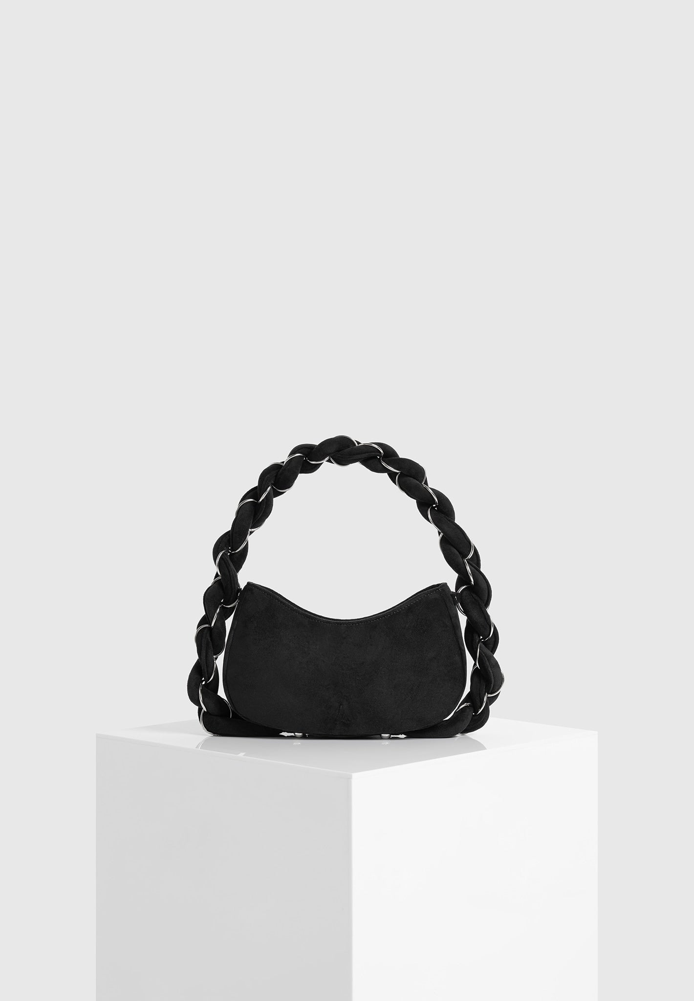 somme-suede-handbag-black-silver 