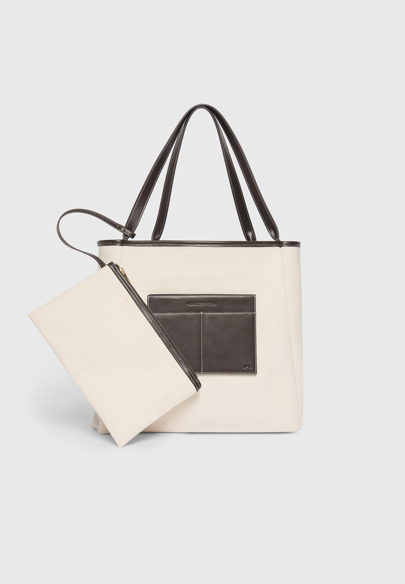 Dakota - Unisex Reversible Leather & Suede Tote Bag - Brown