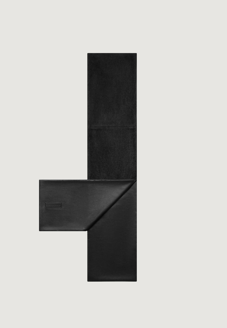 melia-reversible-leather-suede-scarf-black