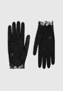 Rhea - Lace Gloves - Black