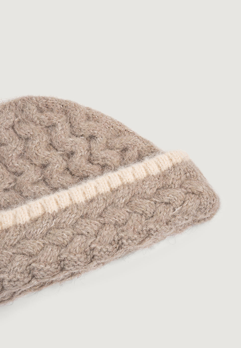 Otis - Waffle Knit Beanie - Beige