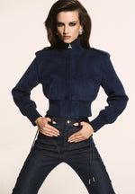 delfina-suede-layered-shoulder-cropped-bomber-jacket-navy