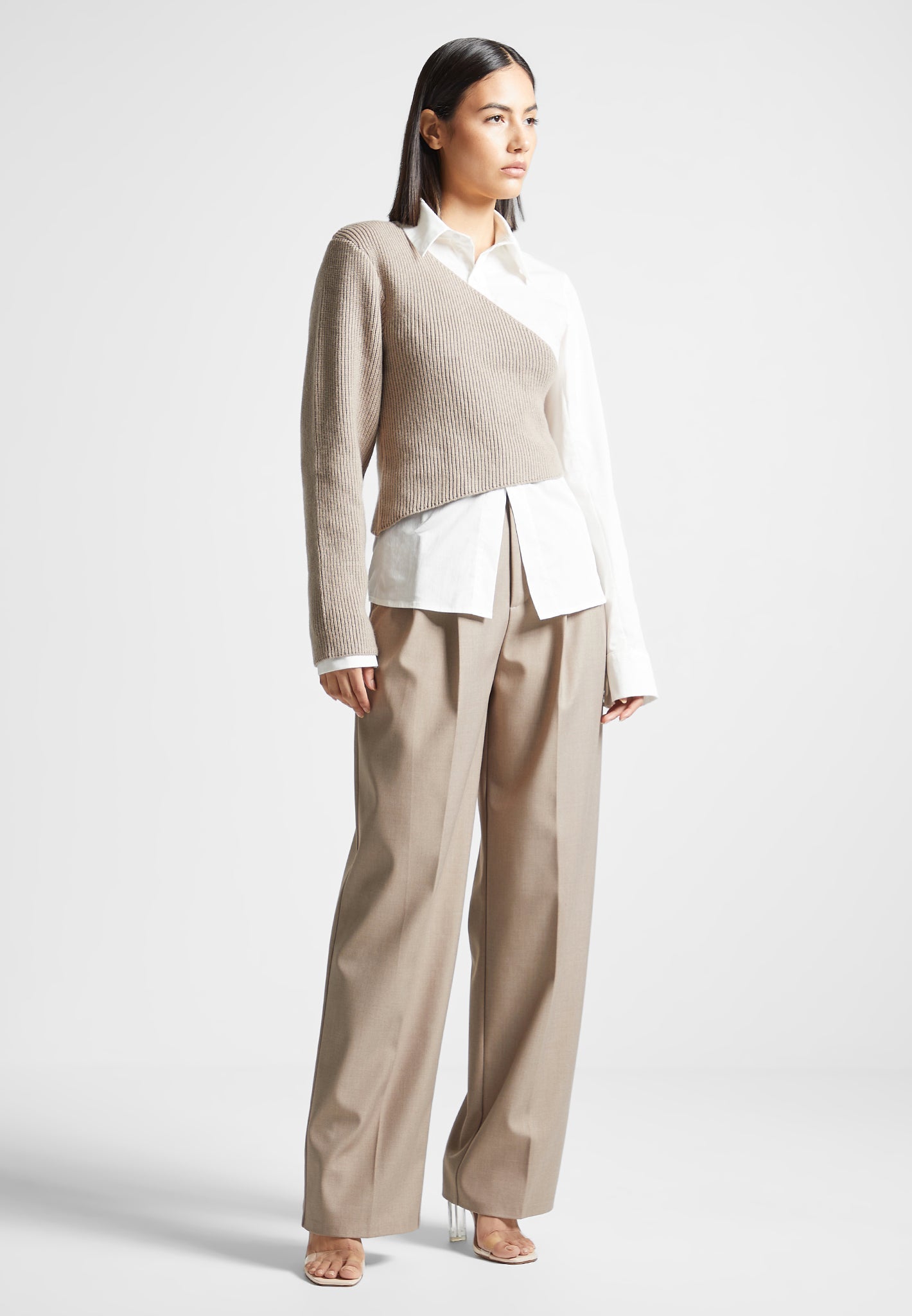 asymmetric-knitted-overlay-shirt-white-beige 