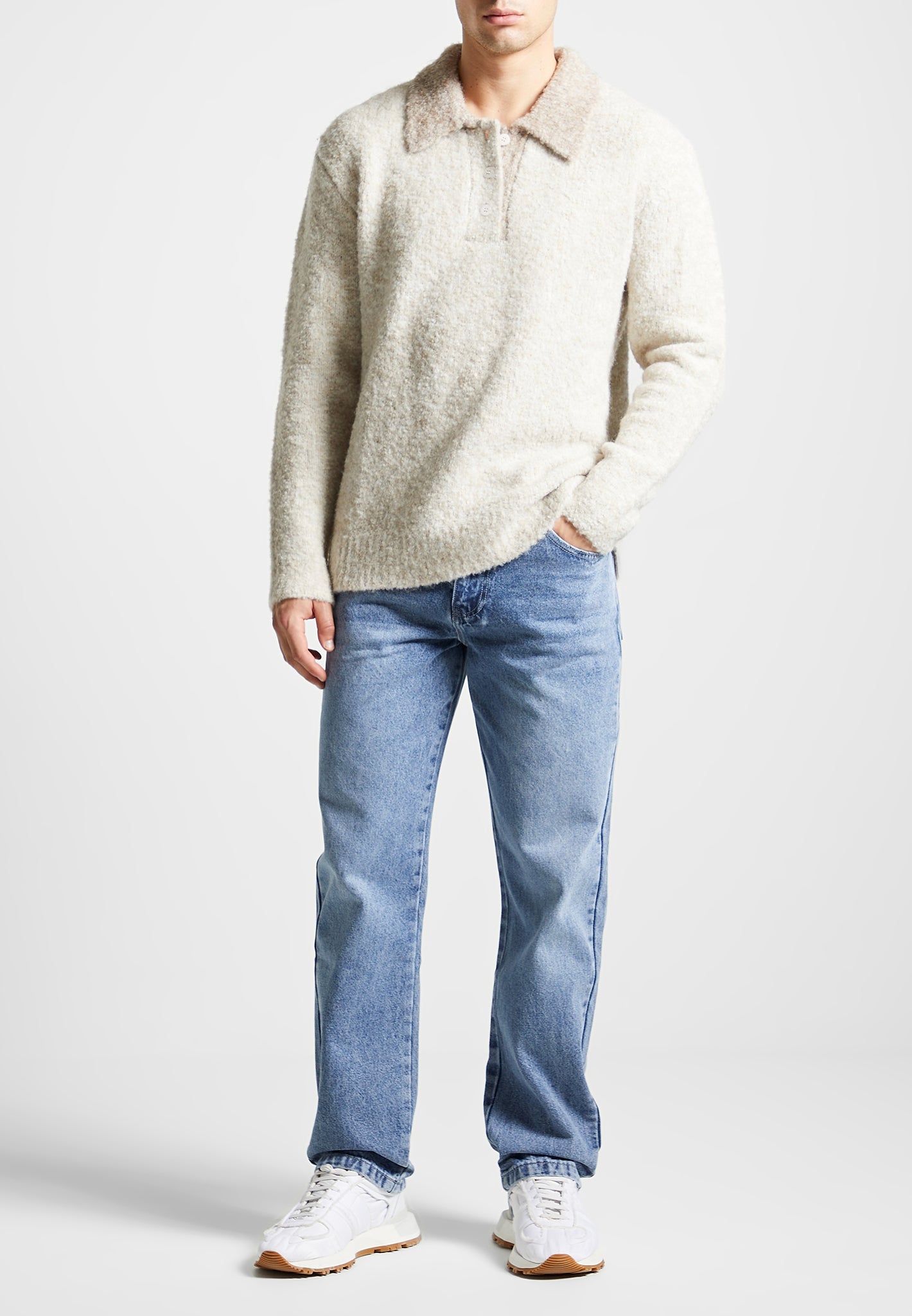 boucle-knit-contrast-polo-jumper-cream 