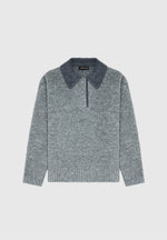 boucle-knit-contrast-polo-jumper-grey