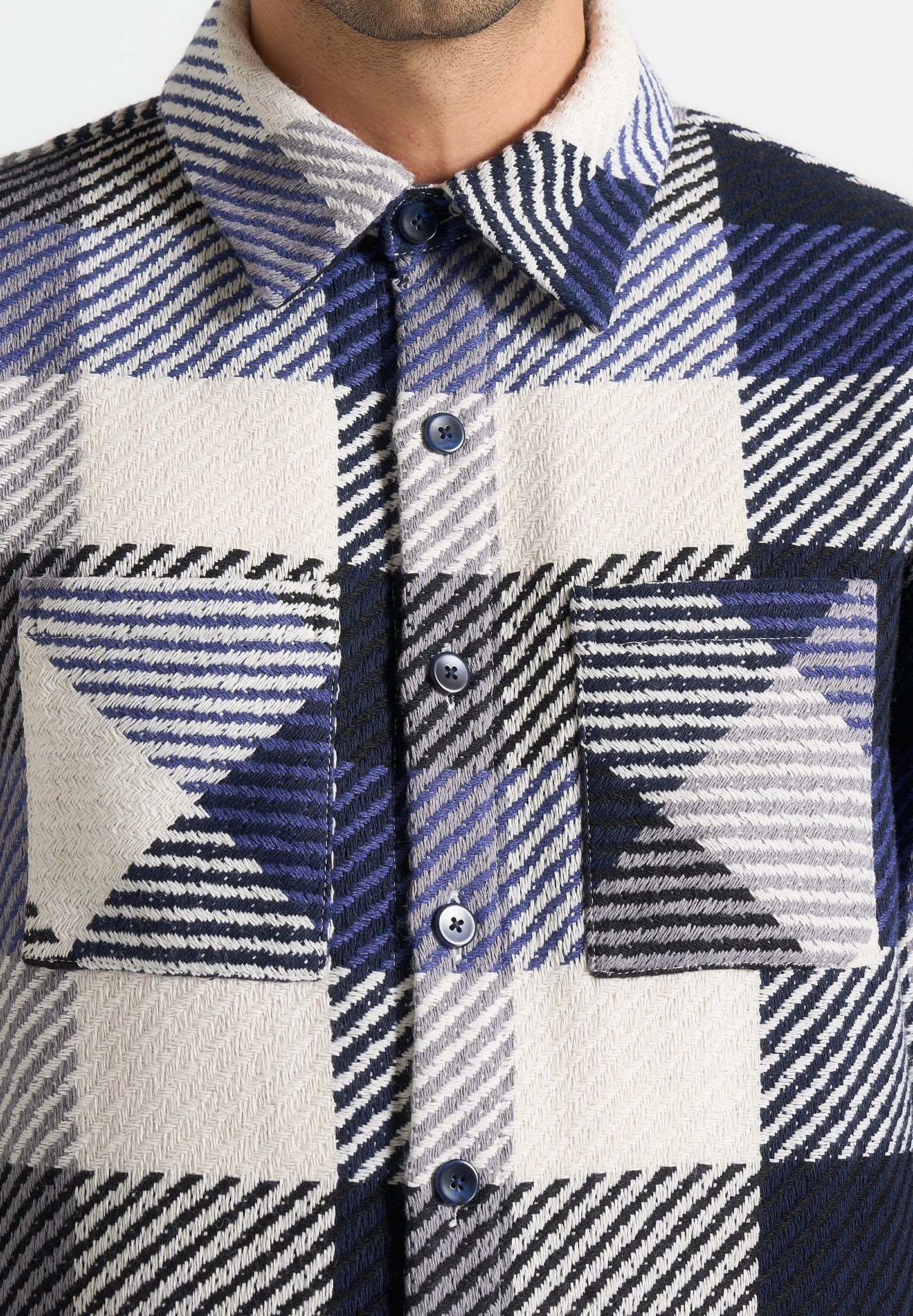 rune-unisex-check-overshirt-navy