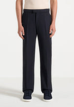 Joseph - Regular Fit Pinstripe Tailored Trousers - Navy