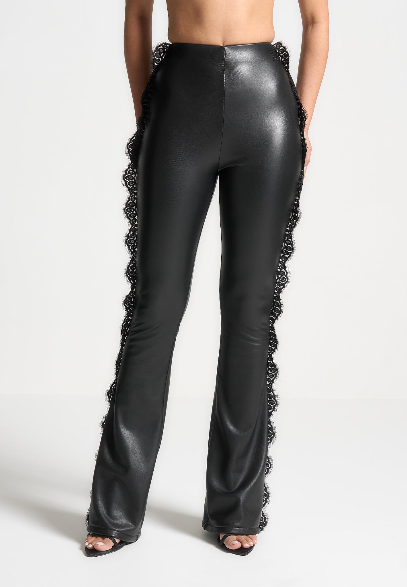 lace-trim-vegan-leather-fit-and-flare-leggings-black 