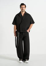 boxy-twill-double-breasted-shirt-black