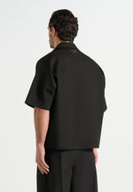 boxy-twill-double-breasted-shirt-black