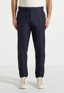 Hubert - Slim Fit Tailored Pants - Navy