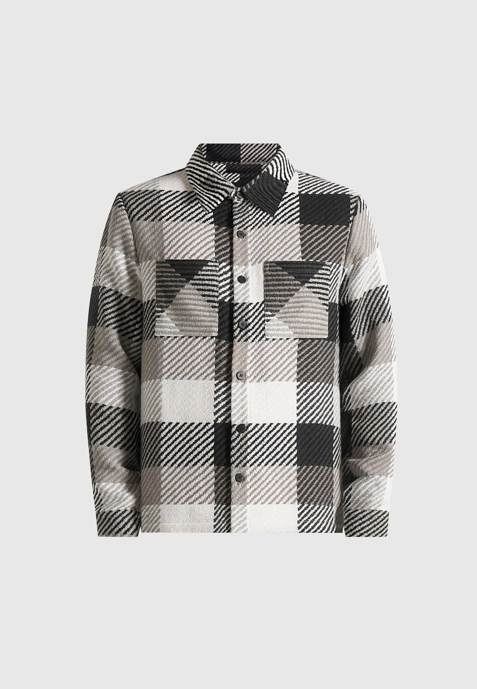 rune-unisex-check-overshirt-black