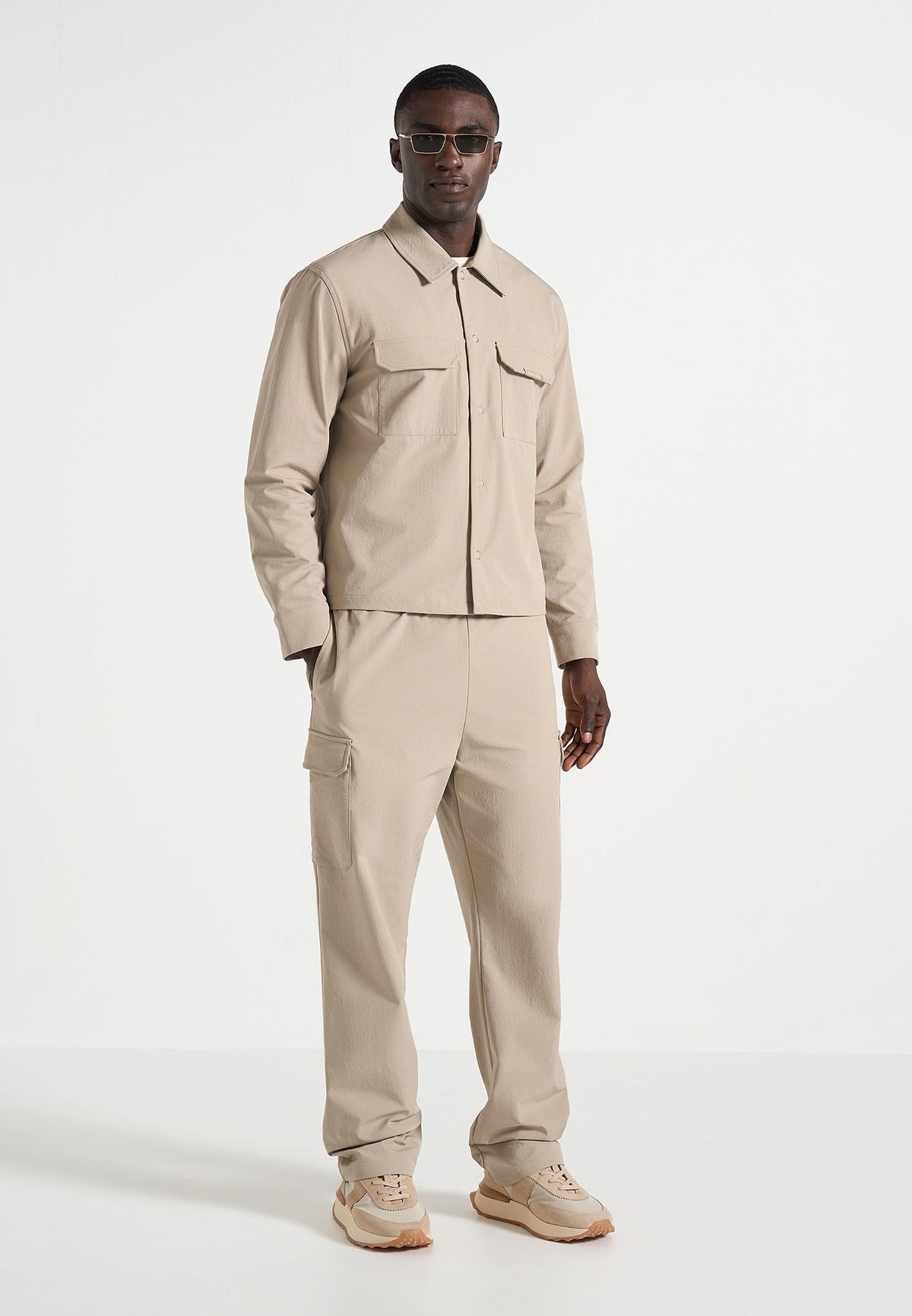 Rayan - Technical Cargo Pants - Beige