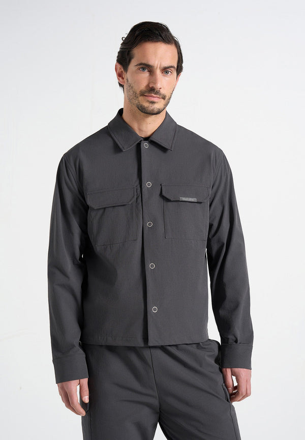 Milo - Technical Cargo Jacket - Charcoal