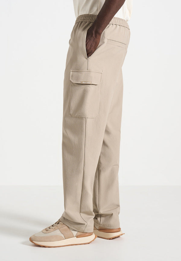 Rayan - Technical Cargo Trousers - Taupe