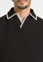 lenny-boxy-polo-shirt-with-whipstitch-detail-black