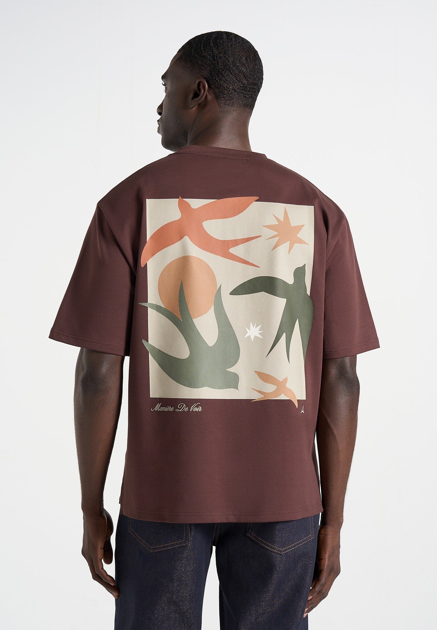 bird-detail-cotton-t-shirt-brown