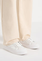 Men's Vienna - Leather Contrast Stitch Sneakers - White