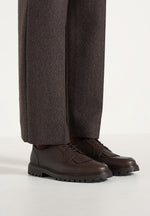 Fernand - Leather Fringe Derby Shoe - Brown