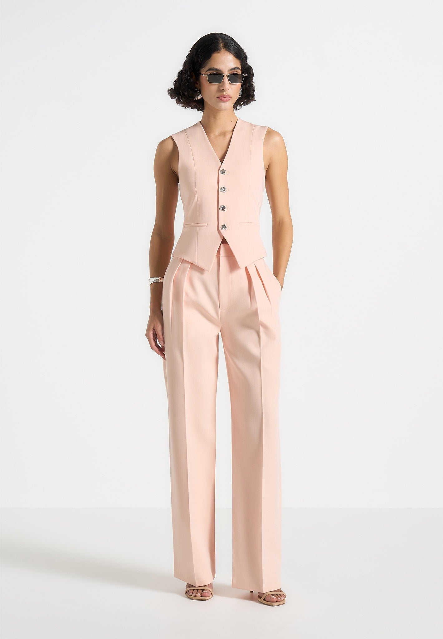christine-tailored-cinch-waistcoat-peach 