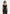 Nora - Pointelle Knitted Vest with Knot Button - Black