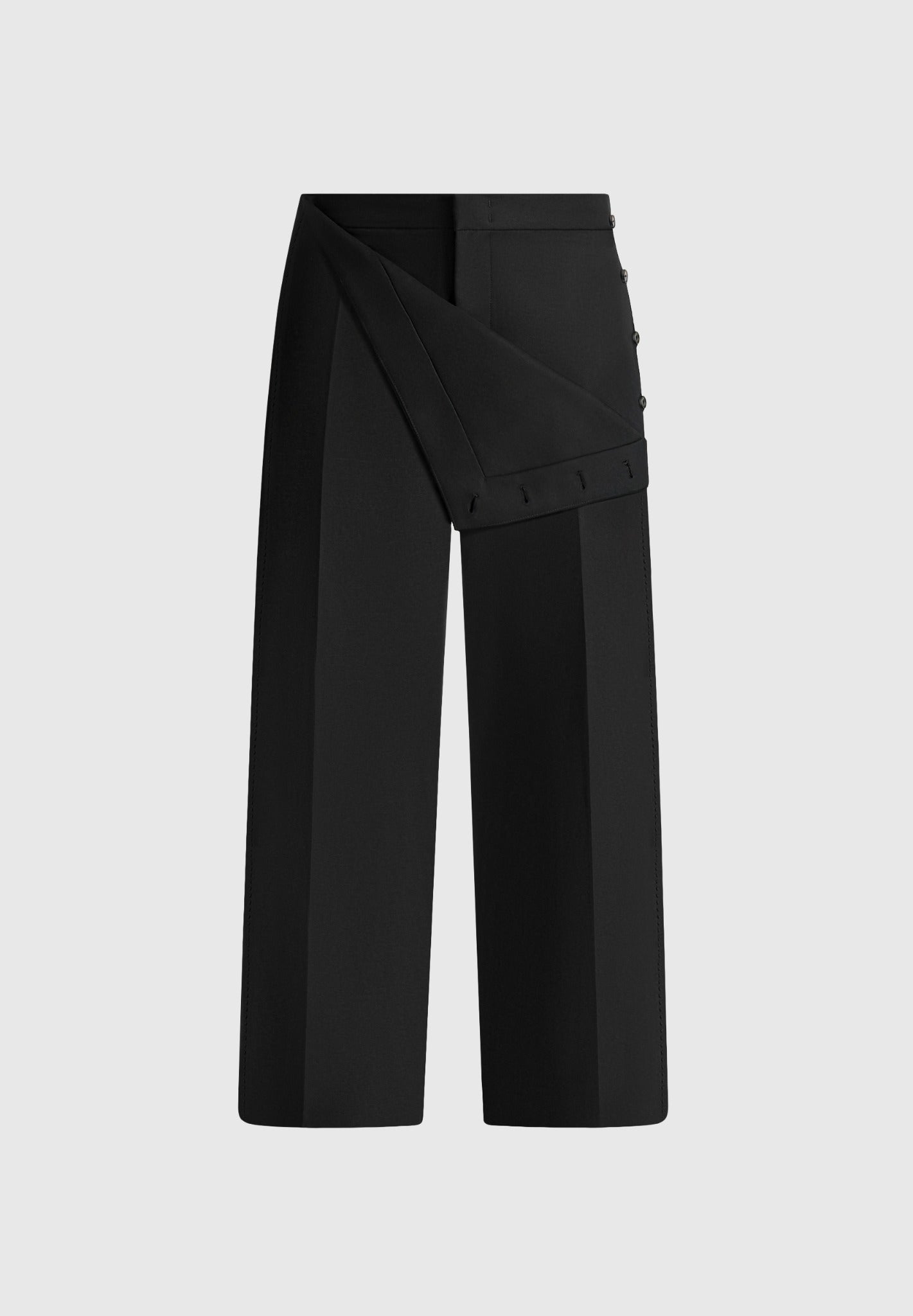 Henri - Foldover Pants - Black