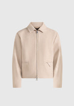 amir-boxy-hatched-harrington-jacket-beige
