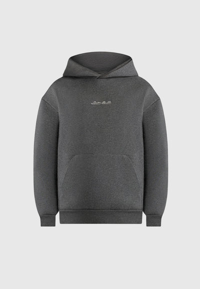 JS001 - Unisex Signature Relaxed Fit Hoodie - Charcoal Grey