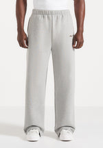 Morgan - Unisex Whipstitch Regular Joggers - Light Grey