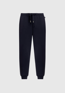 JS008 - Neoprene Minimal Tapered Fit Cuffed Joggers - Navy